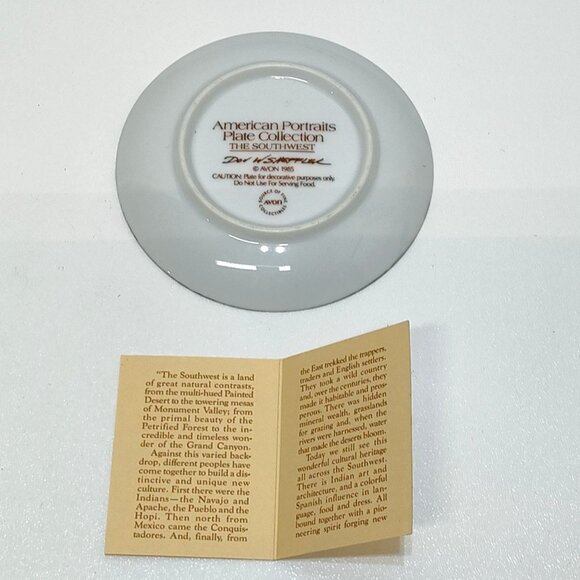 Avon American Portraits Plate Collection 1985 Set Of 5 Including Original Boxes - Picture 6 of 16